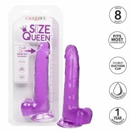 CalExotics Size Queen Violet 20,3 cm - model anatomiczny z przyssawką