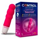 Control Velvet Secret Mini - kompaktowy stymulator silikonowy, 10 cm
