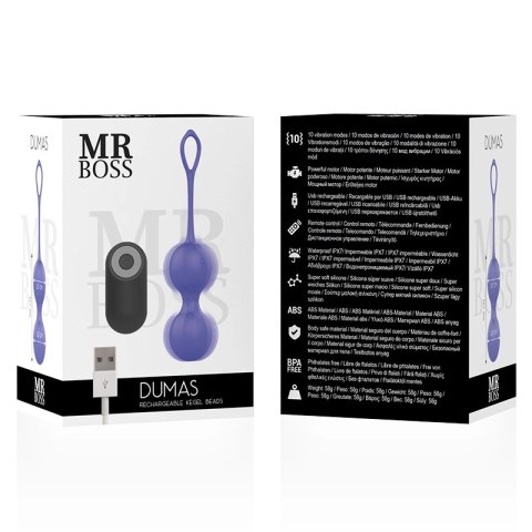 MR BOSS DUMAS KEGEL Pilot Zdalny Silikonowy Trenażer Mięśni USB IPX7