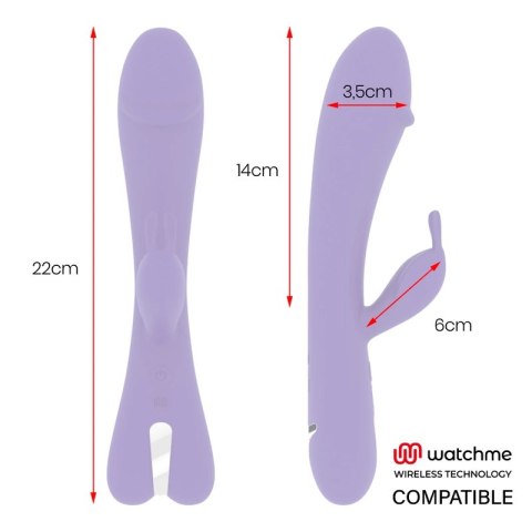 Mr Boss Aitor Rabbit Liliowy - Bezprzewodowa technologia Watchme, 22 cm