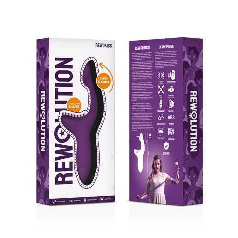 Rewolution Rewokiss Dual Action System FlexiREWO, silikon, 18,5 cm, rożowy