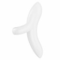 Satisfyer Bold Lover Finger - wibrator palcowy biały, 12 trybow, IPX7