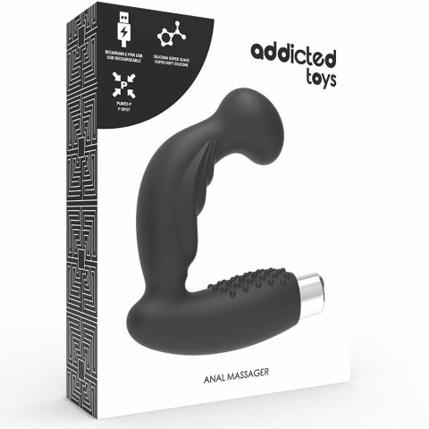 Addicted Toys Model 3 - Masażer Prostaty USB, 10 Trybow, Czarny