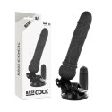 BASECOCK Model Black 19.5 cm - Wibrator z Pilotem Przewodowym TPE