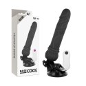 BASECOCK Model Black 19,5 cm - Wibrator z pilotem przewodowym, TPE