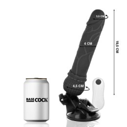 BASECOCK Model Black 19,5 cm - Wibrator z pilotem przewodowym, TPE