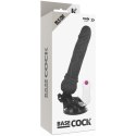 BASECOCK Model Black 19,5 cm - Wibrator z pilotem przewodowym, TPE