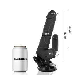 Basecock Model Pilot Black 18,5 cm - Anatomiczny Wibrator z Pilotem