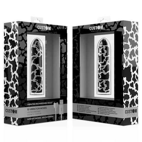 Custom Bullets Akumulatorowy Mini Masażer Magnetyczny 10 Trybow 6,2 cm