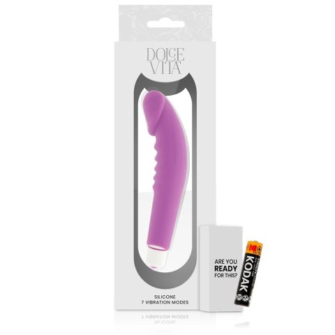 Dolce Vita Classic Violet - silikonowy model intymny 7 trybow 158 mm