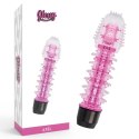 Glossy Axel Pink - wibrator anatomiczny z TPE, 14 cm, wodoodporny