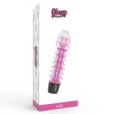 Glossy Axel Pink - wibrator anatomiczny z TPE, 14 cm, wodoodporny