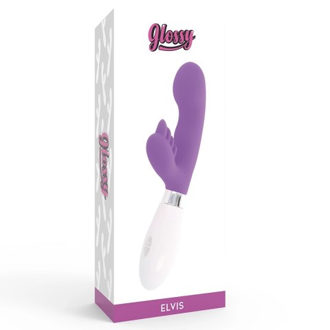 Glossy Elvi Fioletowy Masażer Krolik 10 Trybow Silikonowy 12cm