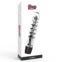 Glossy Lenny Czarny - Wibrujący model intymny z TPE, 14 cm