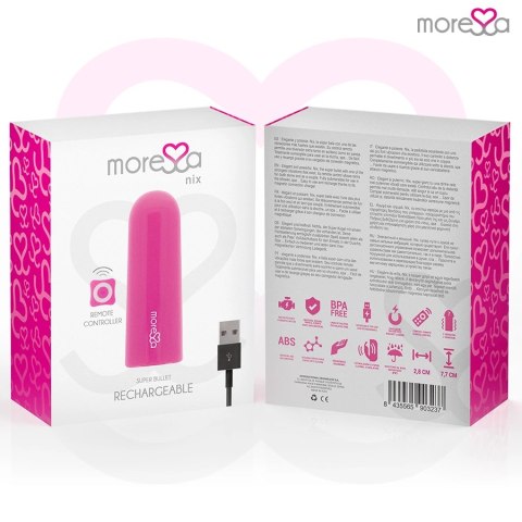 Moressa Nix Pilot Wibracyjny Rożowy - Kompaktowy, Wodoodporny, 7 Trybow