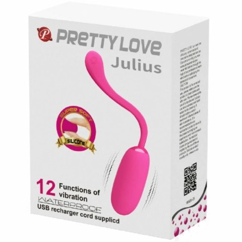 Pretty Love Julius - Bezprzewodowe Jajko Wibrujące, 12 Trybow, Silikon