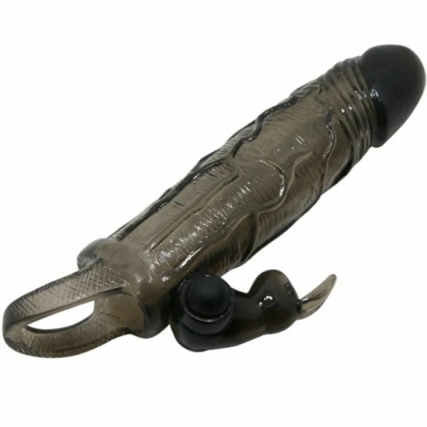 Baile Brave Man osłona intymna z krolikiem, czarna, 16,5 cm, wibracje