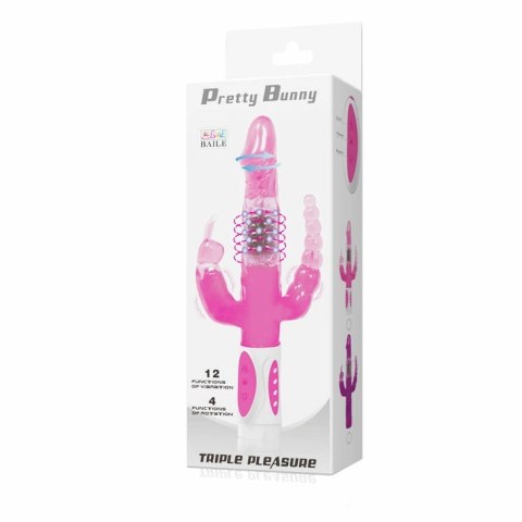 Baile Pretty Bunny model rotacyjny 12 trybow z potrojnym systemem wibracji