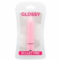 Glossy Brilliant Pink - kompaktowy model wibrujący, wodoodporny 87 mm