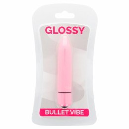 Glossy Brilliant Pink - kompaktowy model wibrujący, wodoodporny 87 mm