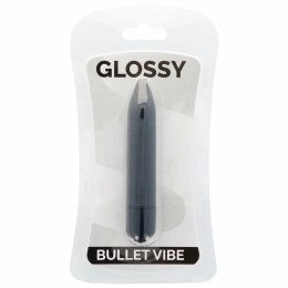 Glossy Brilliant cienki model wibrujący czarny wodoodporny 87mm