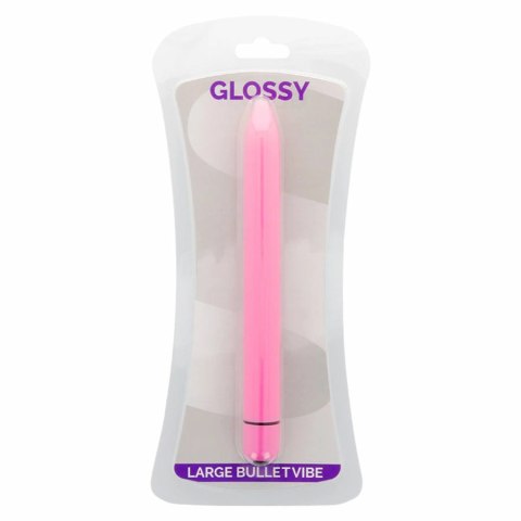 Glossy Slim Vibrator Deep Rose - precyzyjny model wodoodporny ABS 165 mm
