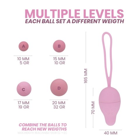 Intimichic Pelvis Health I 2.0 - Zestaw do ćwiczeń mięśni dna miednicy, silikon