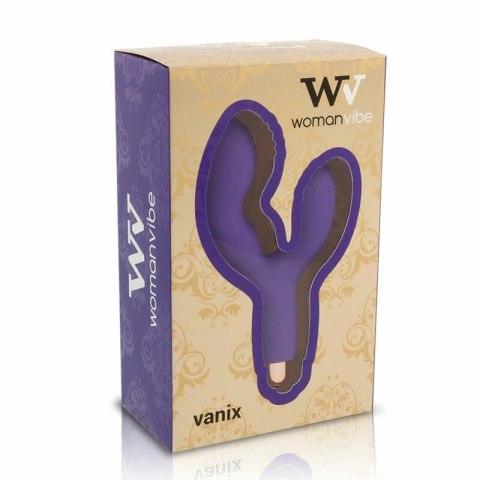 Womanvibe Vanix silikonowy stymulator unisex 12,1 cm fioletowy