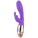 Womanvibe Viora silikonowy model ładowany USB Gold Lilac 19,5 cm
