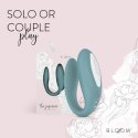 Bloom Jasmine C-Shape Zielony - Wibrator z technologią Swipe, silikonowy