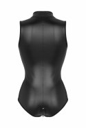 Christine Wetlook Body Xenna czarny z dwukierunkowym zamkiem