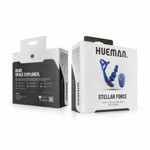 Hueman Stellar Force hybrydowy plug anatomiczny z pierścieniem i pilotem