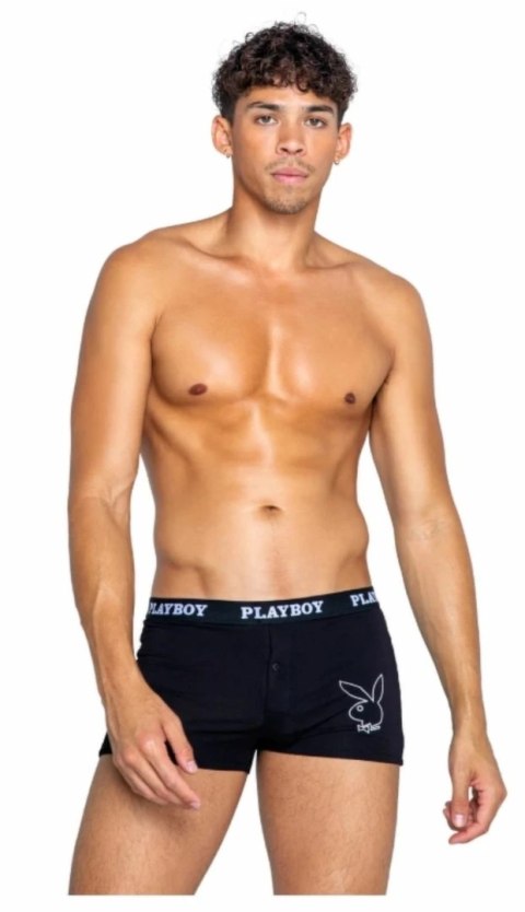Playboy Mens Tuxedo Modal Boxer Black - Stylowe Bokserki Męskie