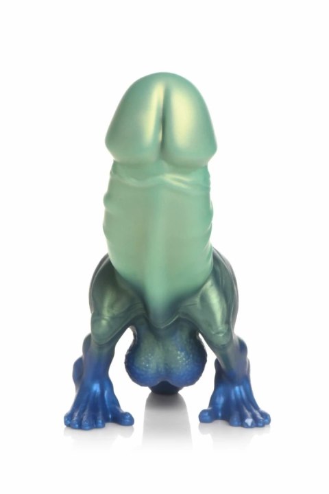 XR Brands Jurassic Model Dino Zielono-Niebieski - silikonowa forma ozdobna