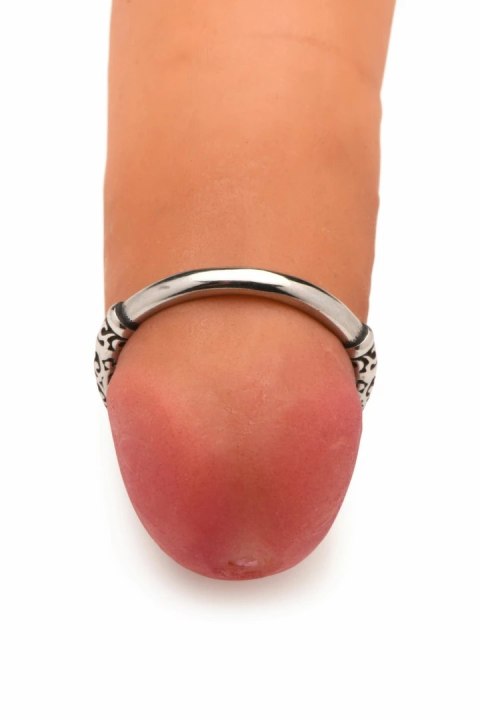 XR Brands Stainless Steel Ring Silver - Wytrzymały stalowy model