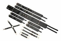 XR Brands Temptress Zestaw Uprzęży Uda i Nadgarstkow Czarny Vegan