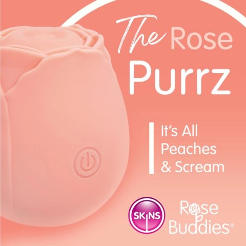 Skins Rose Buddies The Rose Purrz - wibrujący model silikonowy USB rożowy