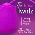 Skins Rose Buddies The Rose Twirlz - kompaktowy wibrator pulsacyjny USB