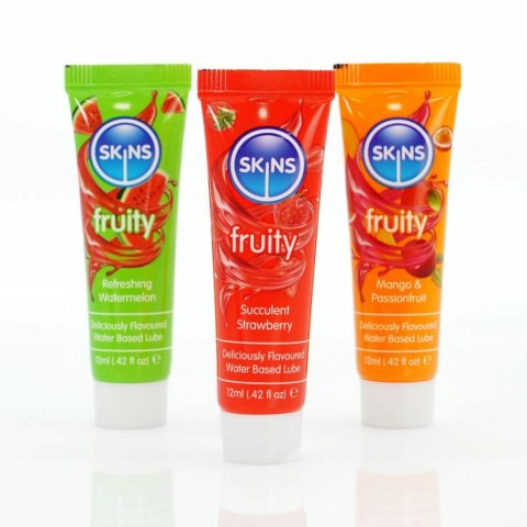 Skins Sampler Tubes Fruity 3x12ml Zestaw Wodnych Żeli Owocowych