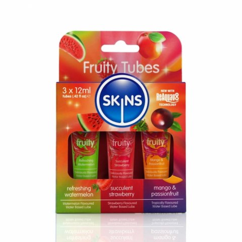 Skins Sampler Tubes Fruity 3x12ml Zestaw Wodnych Żeli Owocowych