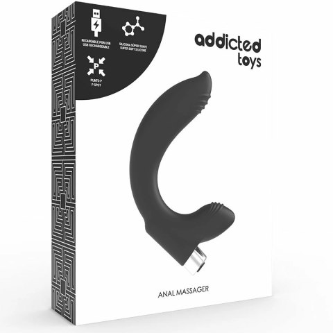 ADDICTED TOYS Model 7 Czarny - Ładowany masażer strefy prostaty IPX6