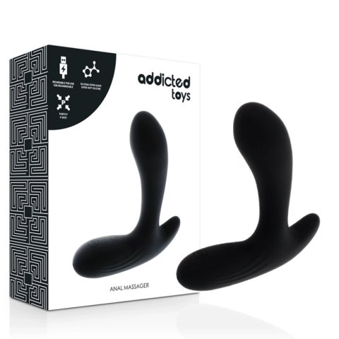 Addicted Toys Masażer Prostaty Czarny 30 Trybow Wibracji USB 12,5cm