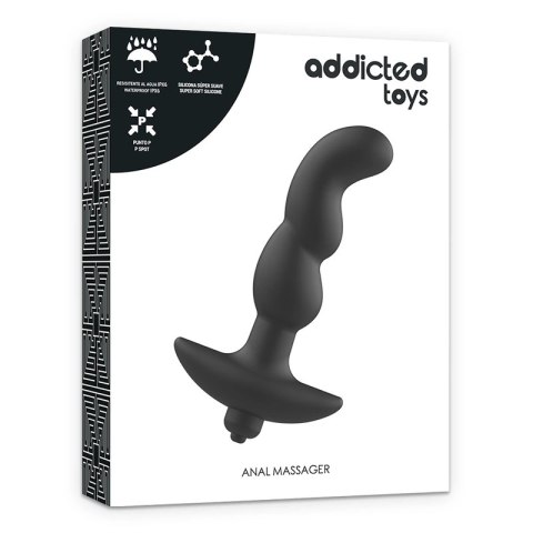 Addicted Toys Masażer anatomiczny czarny Model 2 wibrujący silikonowy