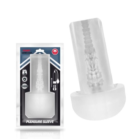 PUMP ADDICTED Rękaw Przyjemności Transparentny Wkład TPE