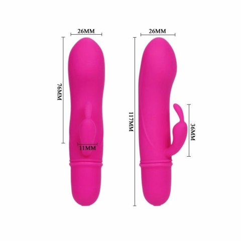 Pretty Love Caesar Liliowy Model z Podwojnym Systemem Wibracji 12,7 cm