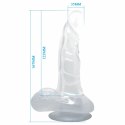 Baile Model RealStick Transparentny 16,7 cm z przyssawką i anatomiczną podstawą