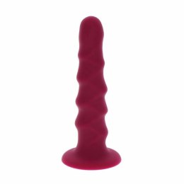 Get Real Dong 12 cm czerwony - model z przyssawką i silikonem premium