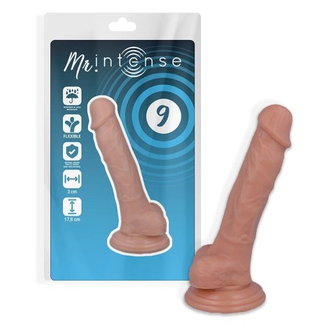 Mr Intense Model 9 - Anatomiczny symulator 17,8 cm z przyssawką