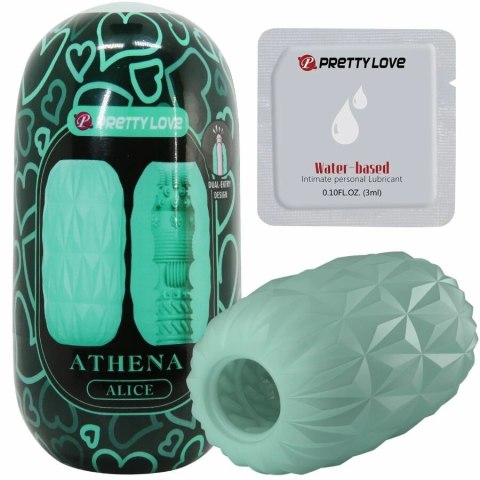 Pretty Love Athena Egg Stroker turkusowy TPR kompaktowy model