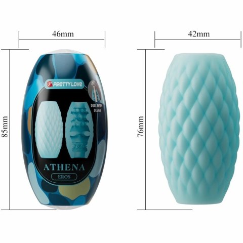 Pretty Love Athena Eros - anatomiczny system intymny silikonowy niebieski
